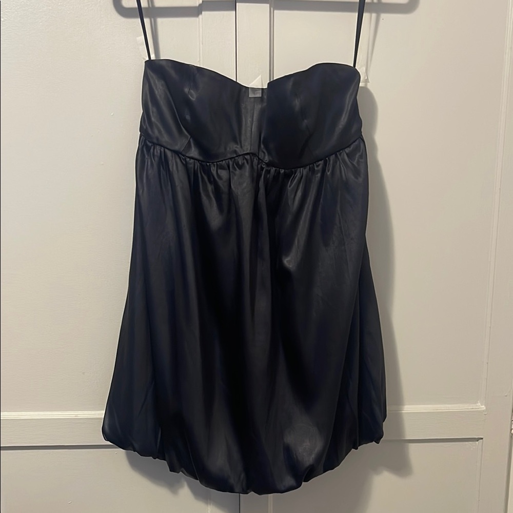 French connection Fun Black Strapless Bubble Dress